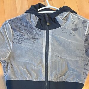 Lululemon grey reversible hoodie with bow detail
